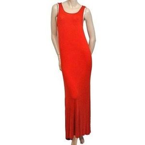 New Nordstrom Olivaceous Tie Back Maxi Dress